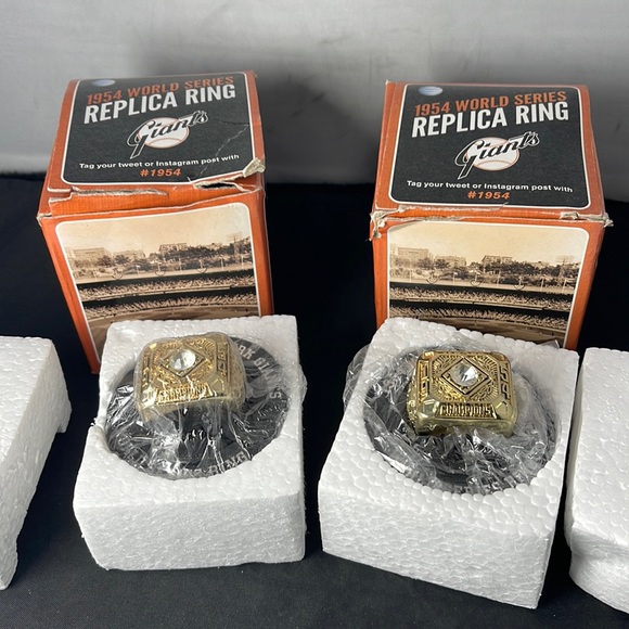 giants Other - San Francisco Giants 1954 World Series replica ring lot of 2
